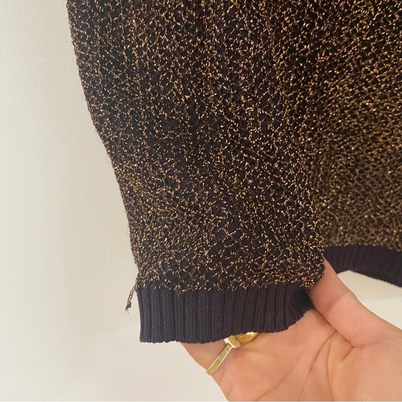 Theory knit glitter metallic sleeveless top - Picture 6 of 9